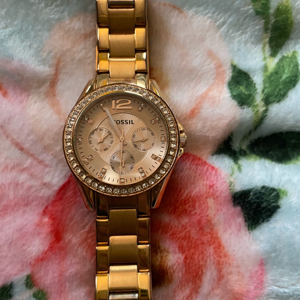 Riley Rose-Tone Stainless Steel Watch